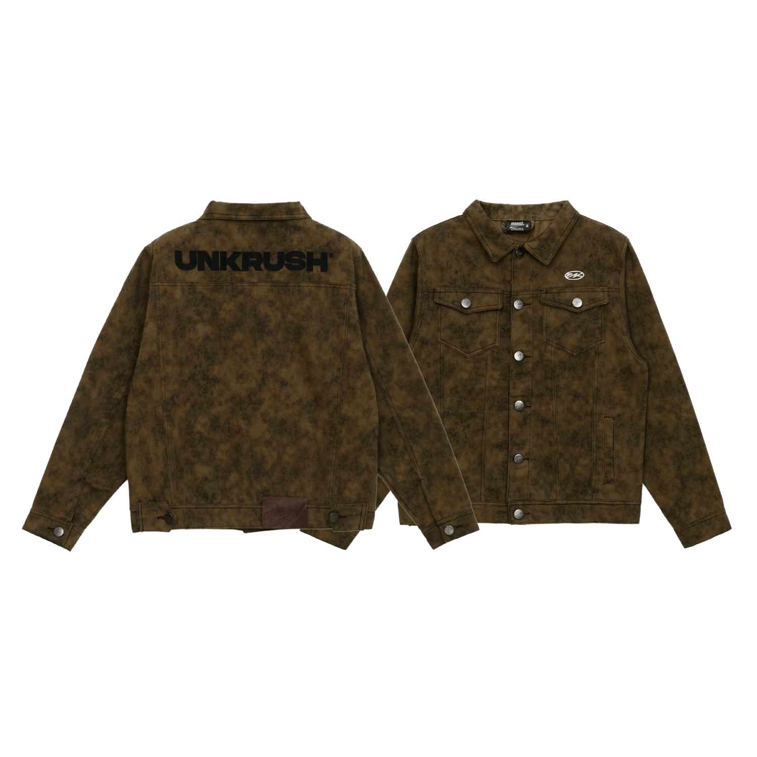 UNK Jacket denim - Raw Moss