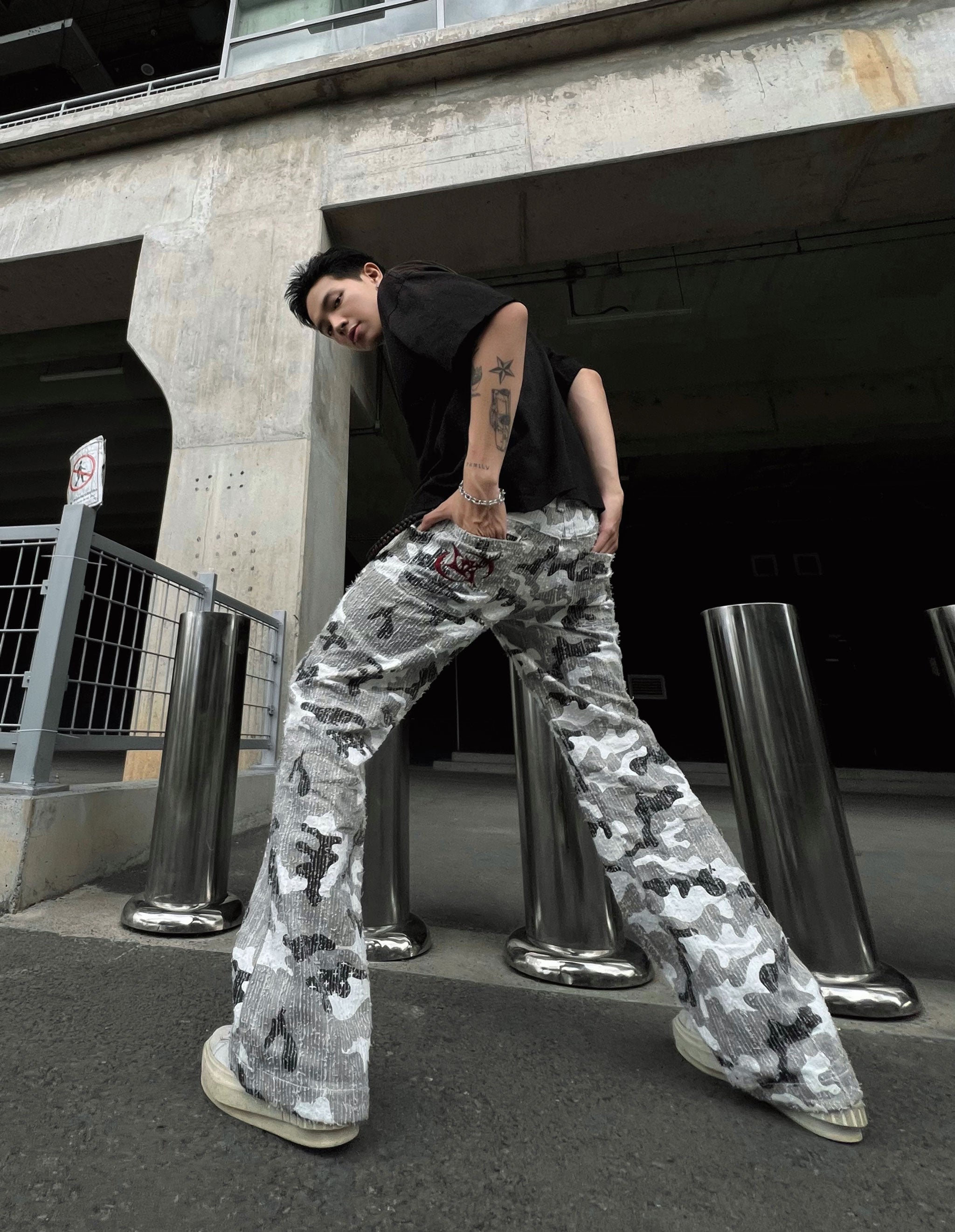 FLAIR PANTS  -  Camo