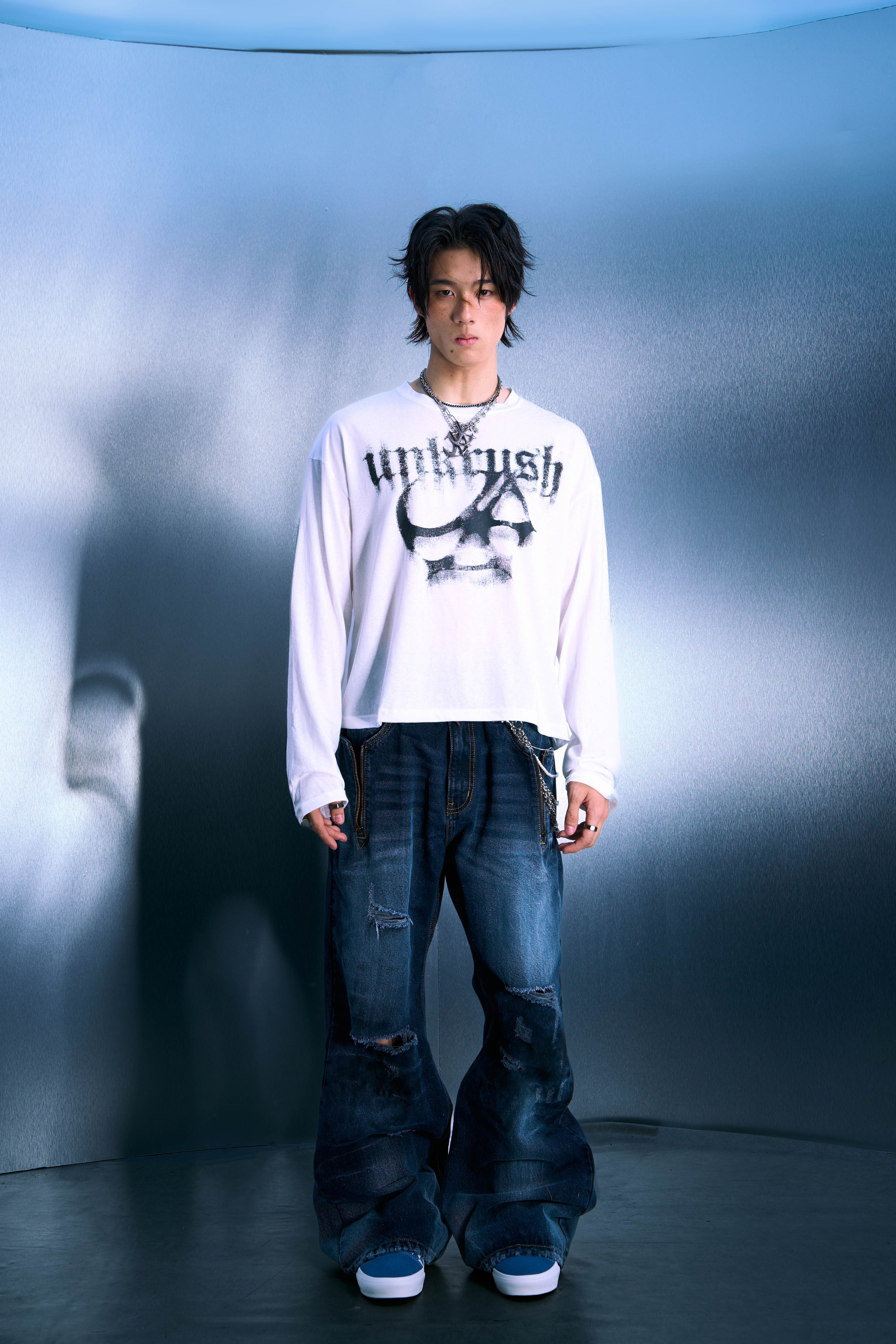 UNKRUSH FADED - LONG SLEEVES/White